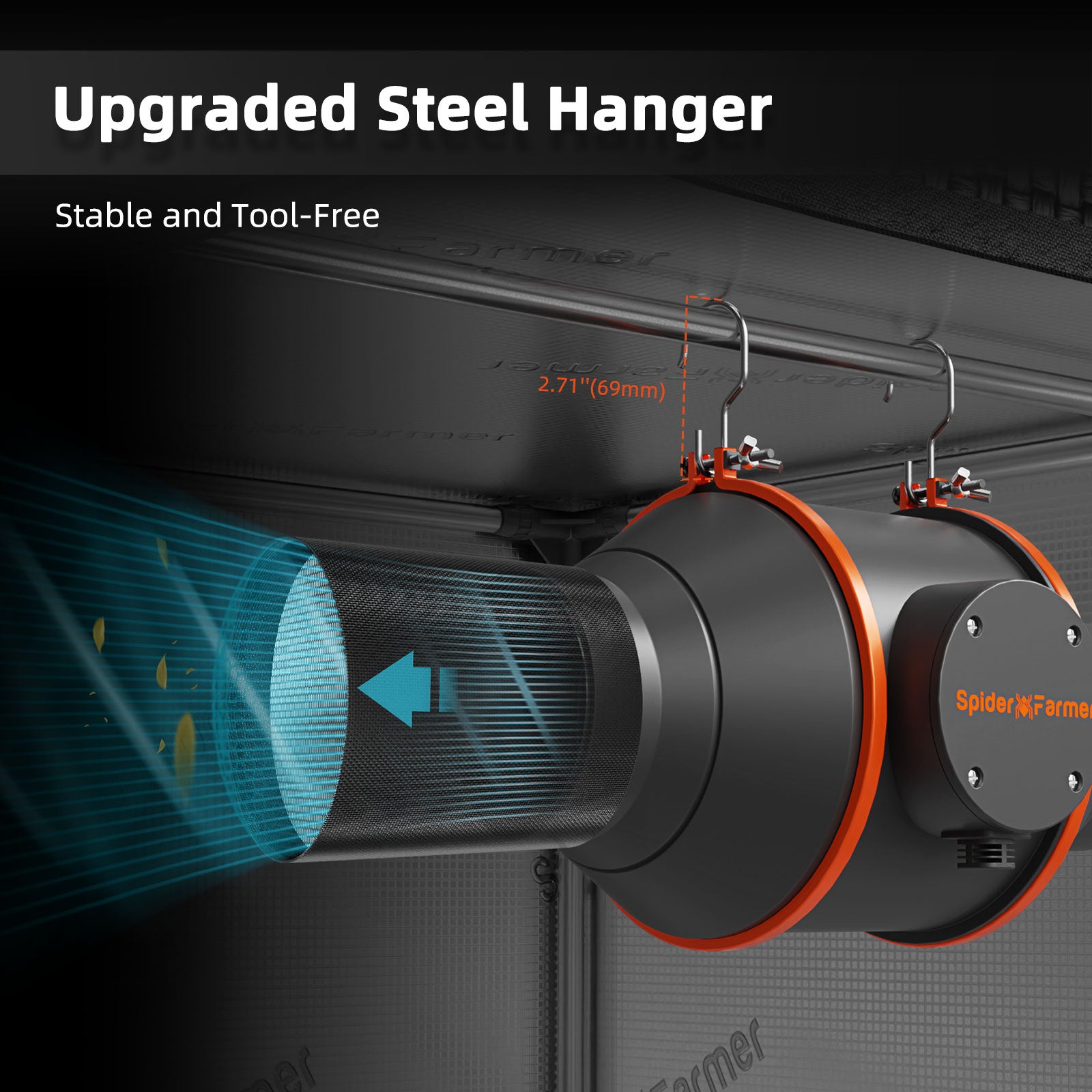 Inline fan met stille werking | Quiet grow tent fan | Leiser Abluftventilator