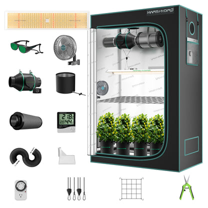 Mars Hydro TSL2000 complete kweekset 120x60x180 | LED grow tent kit | Indoor Growbox Set